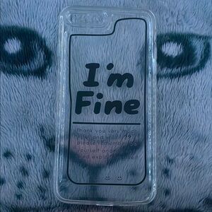 Black Text Smartphone Case with Rounded Corners